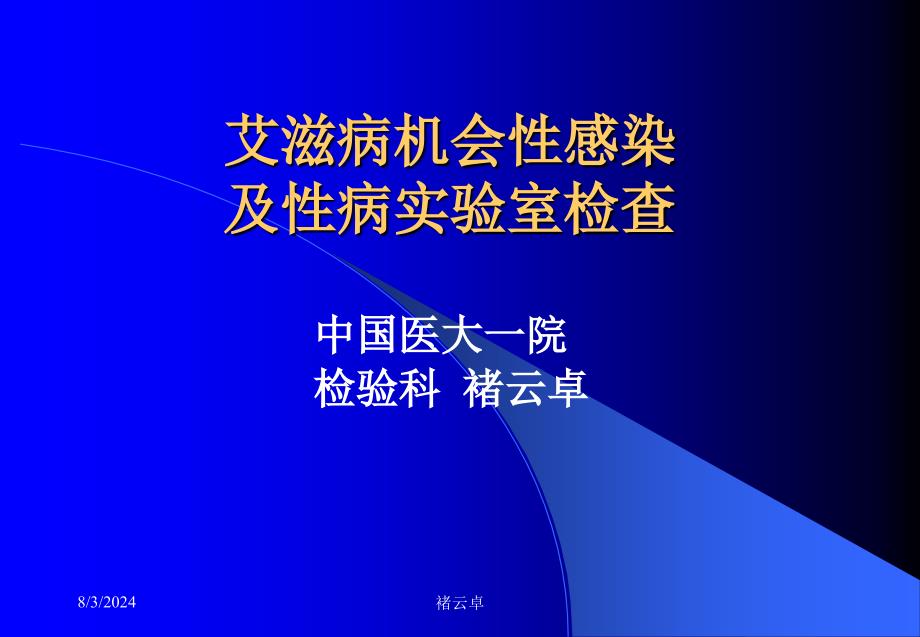 艾滋病机会性感染及性病实验室检查_第1页