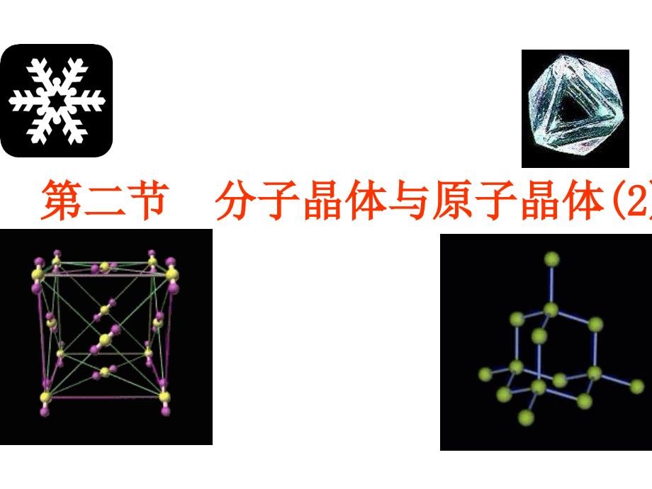 高二化学分子晶体与原子晶体2_第1页