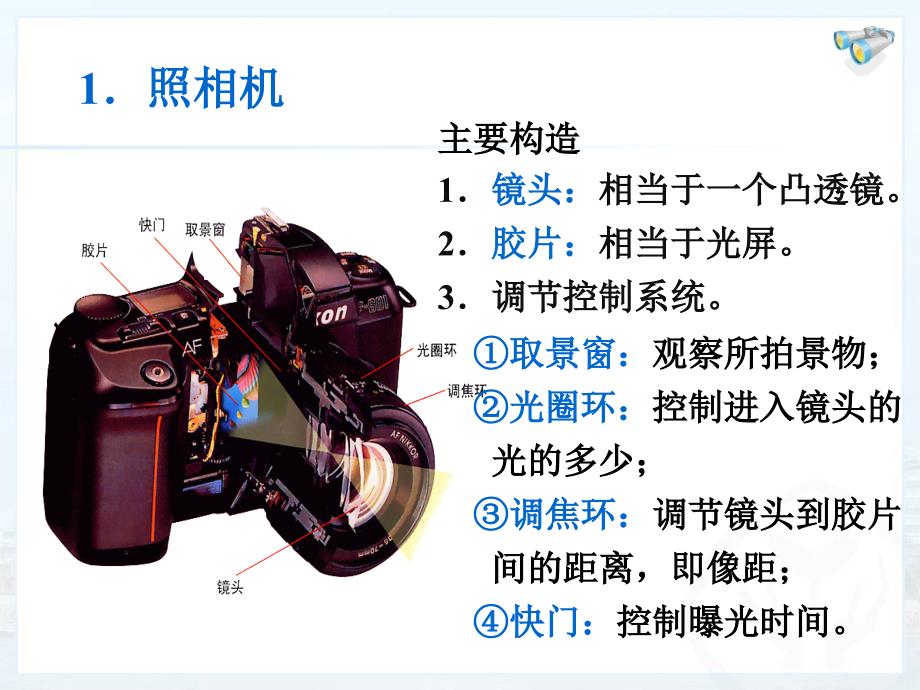 新人教版初中物理5.2生活中的透镜_第3页