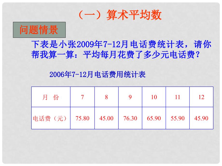 八年级数学下册 20.1 平均数课件（2） （新版）华东师大版_第2页