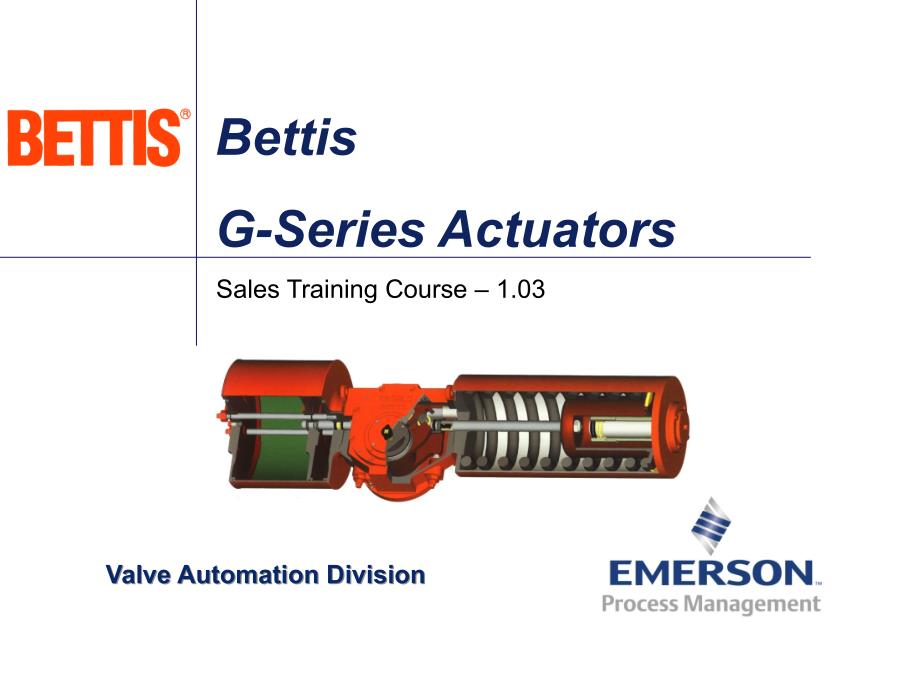 BETTIS阀门工作原理及维护ppt课件_第1页