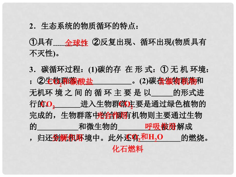 高考生物第一轮复习知识拓展 5.60生态系统的物质循环课件 浙科版必修3_第3页