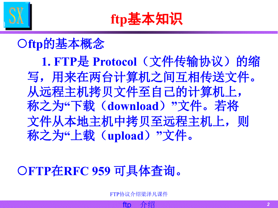 FTP协议介绍梁泽凡课件_第2页