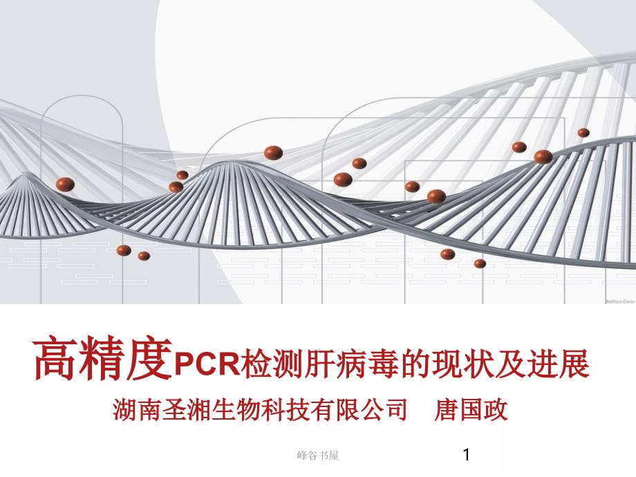 圣湘生物PCR新技术简介迪安培训行业分析_第1页