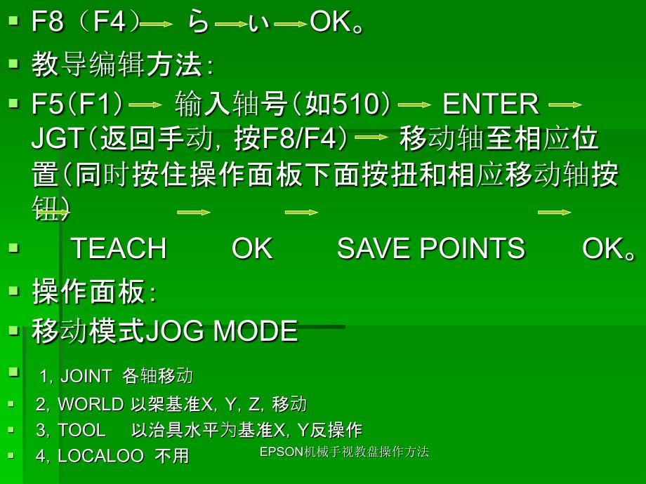 EPSON机械手视教盘操作方法课件_第3页