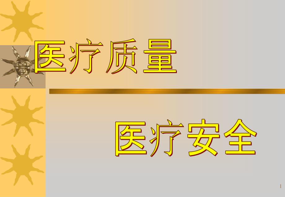 医疗质量和医疗安全PPT精品文档_第1页