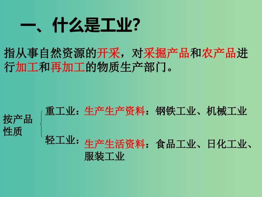 河北省涞水县高中地理 第三章 区域产业活动 3.3 工业区位因素与工业地域联系1课件 湘教版必修2.ppt_第2页