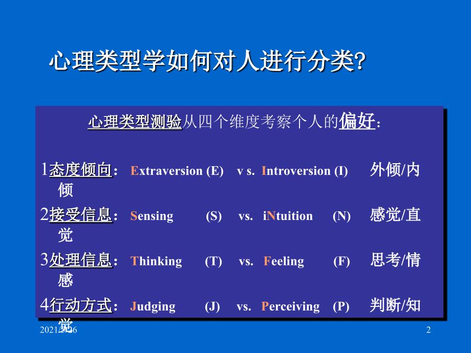 MBTI素质测评PPT优秀课件_第2页