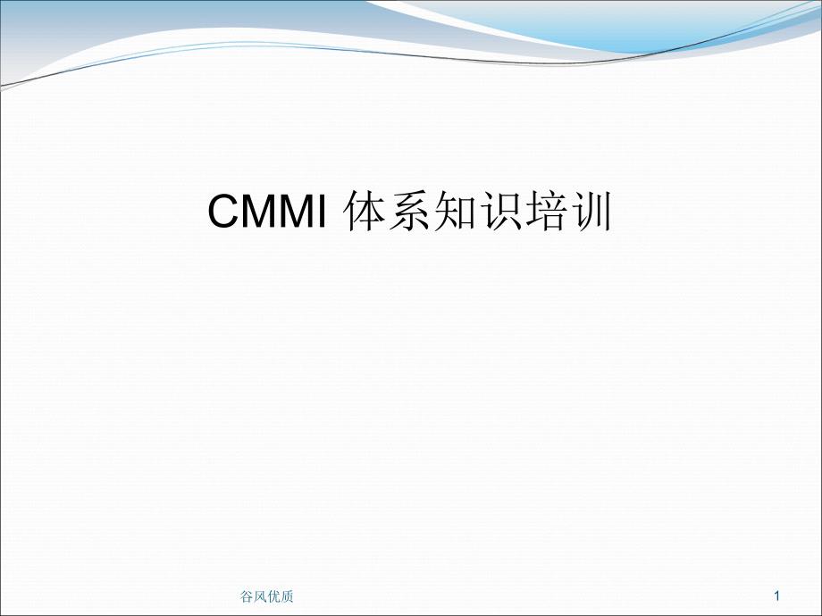 CMMI项目管理开发过程行业研究_第1页