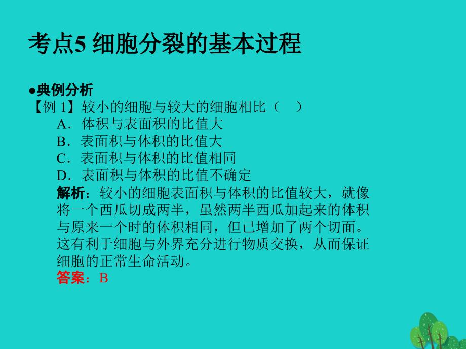 中考生物 第2单元 考点5 细胞分裂的基本过程课件 新人教版_第2页