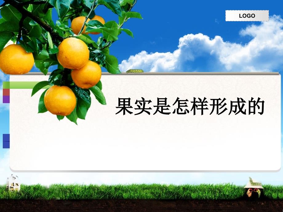 青岛版小学科学五年级下册果实是怎样形成的课件_第1页