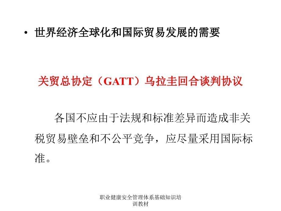 职业健康安全管理体系基础知识培训教材课件_第5页