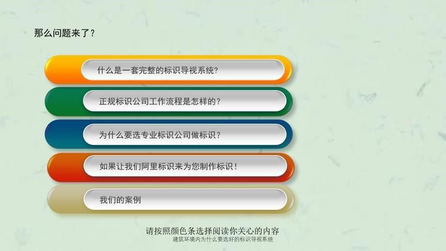 建筑环境内为什么要选好的标识导视系统课件_第5页