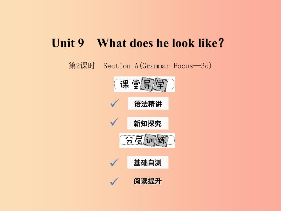 七年级英语下册 Unit 9 What does he look like（第2课时）Section A（Grammar Focus-3d）课件 新人教版.ppt_第1页