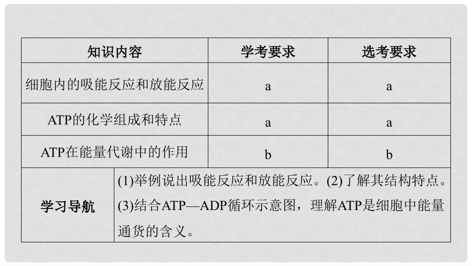 高中生物 第三章 细胞的代谢 第一节 细胞与能量课件 浙科版必修1_第2页