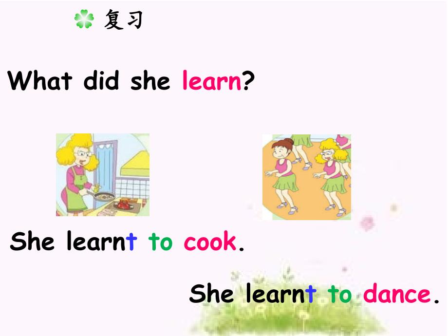 五年级英语下册 Module 2 Unit 1《She learnt English》课件1 （新版）外研版（三起）_第3页