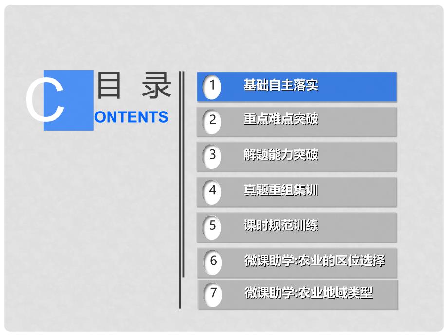 高考地理新一轮总复习（基础自主落实+重点难点突破+解题能力突破）人文地理 32 农业区位因素和农业地域类型课件 湘教版_第4页