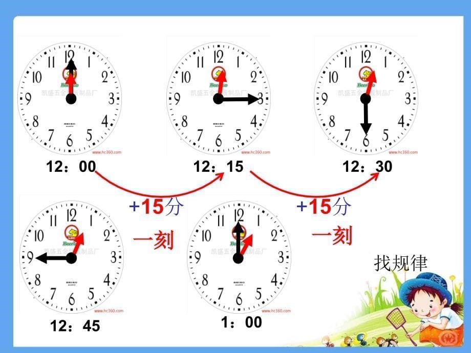 小学数学二年级上册认识时间练习课_第5页