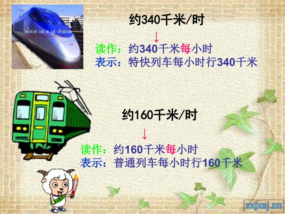 34人教版四年级上册第三单元三位数乘两位数速度时间路程之间的关系教学课件书本54页例3_第4页