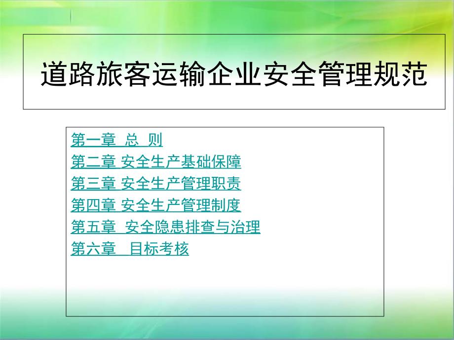 道路旅客运输企业安全管理规范_第1页