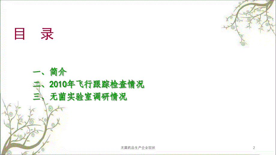 无菌药品生产企业现状课件_第2页