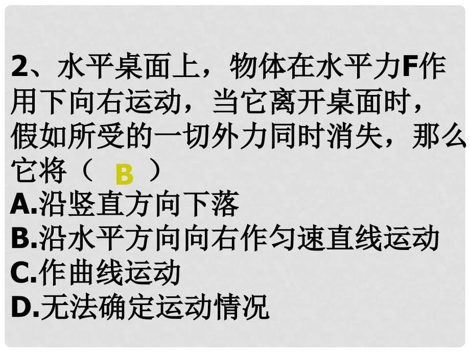 福建省永安市第七中学八年级物理 6.1《牛顿第一定律》课件2 沪科版_第5页