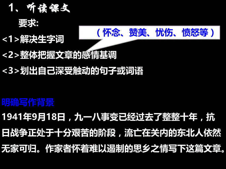 人教版七年级语文下册二单元阅读9.土地的誓言研讨课件3_第3页