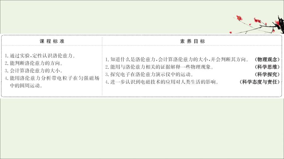 2022-2023学年新教材高中物理第1章安培力与洛伦兹力2洛伦兹力课件鲁科版选择性必修第二册_第2页