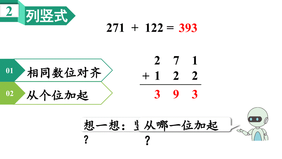 新教材人教版三年级数学上册第四单元 第1课时 三位数加三位数（不连续进位）_第5页