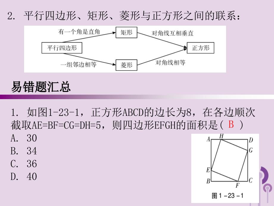 广东省中考数学复习第一部分知识梳理第五章特殊四边形第23讲正方形课件_第3页