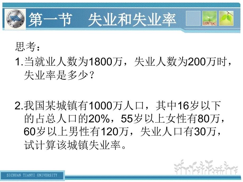 经济学基础第十一章失业与通货膨胀_第5页