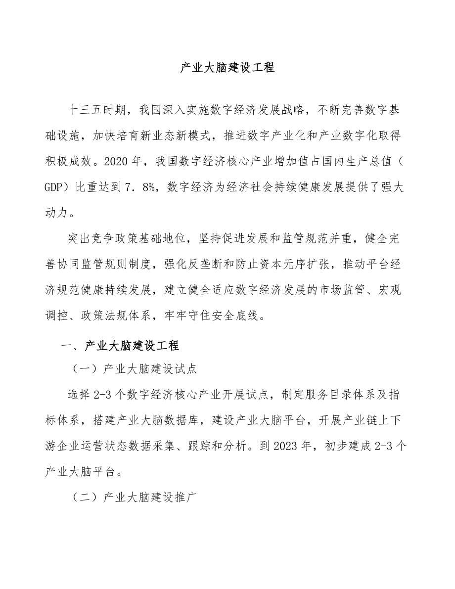 产业大脑建设工程_第1页