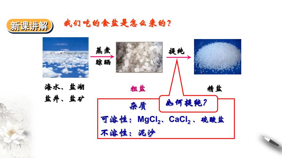 5.4《用化学沉淀法去除粗盐中的杂质离子》-教案课件-高中化学必修二人教版_第4页