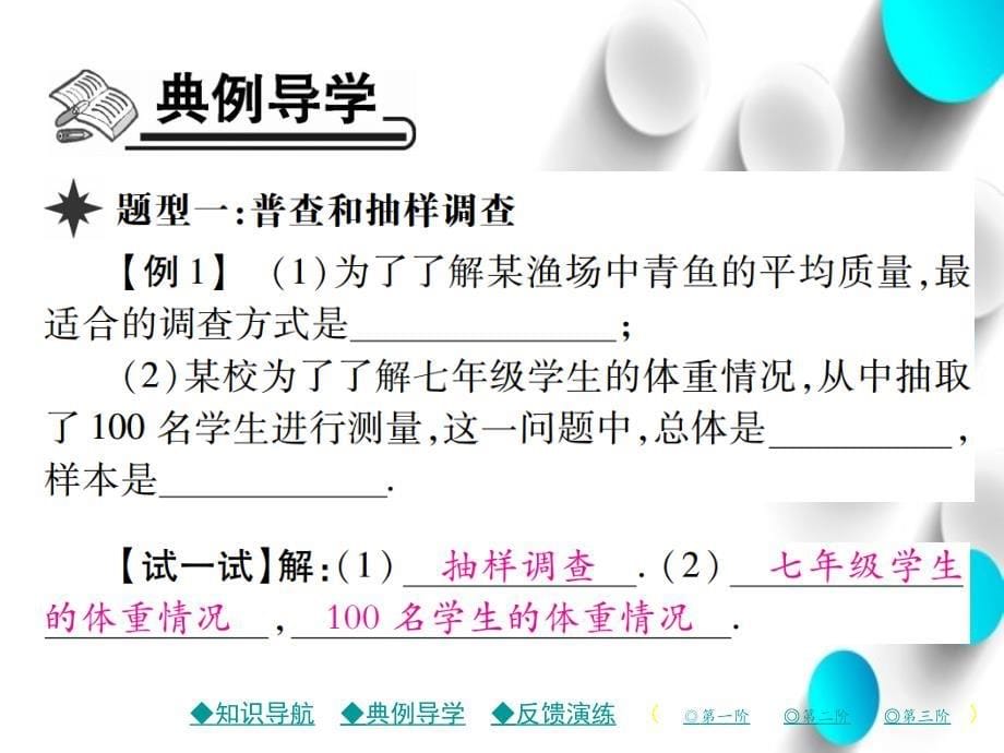 七年级数学上册第六章数据的收集与整理2普查和抽样调查课件新版北师大版_第5页