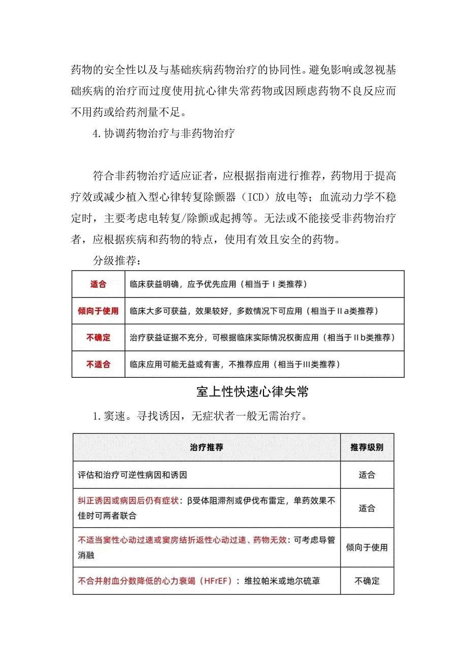 临床抗心律失常药物治疗原则、室上性快速心律失常、室性心律失常、室上性快速心律失常等疾病治疗要点及治疗措施_第2页