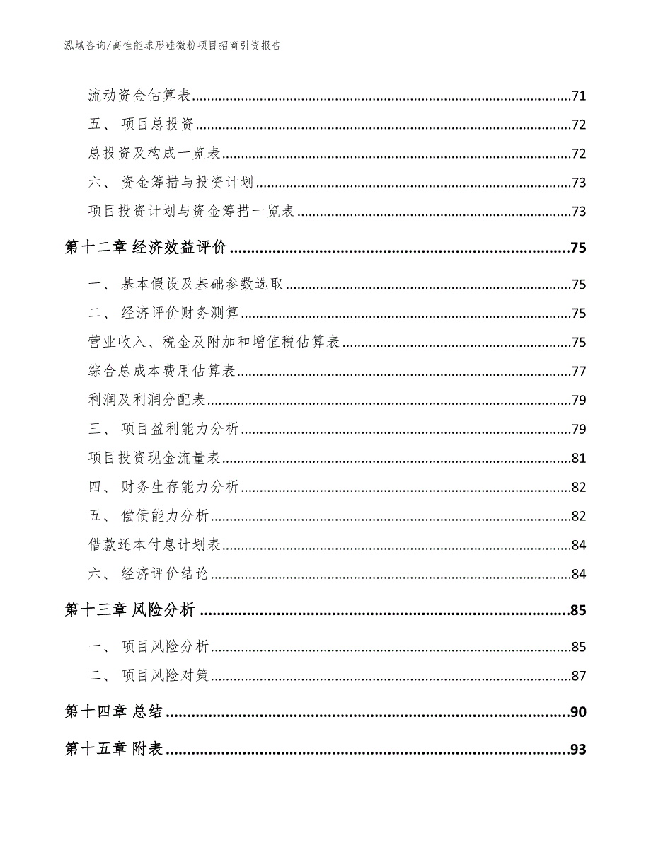 高性能球形硅微粉项目招商引资报告_第5页