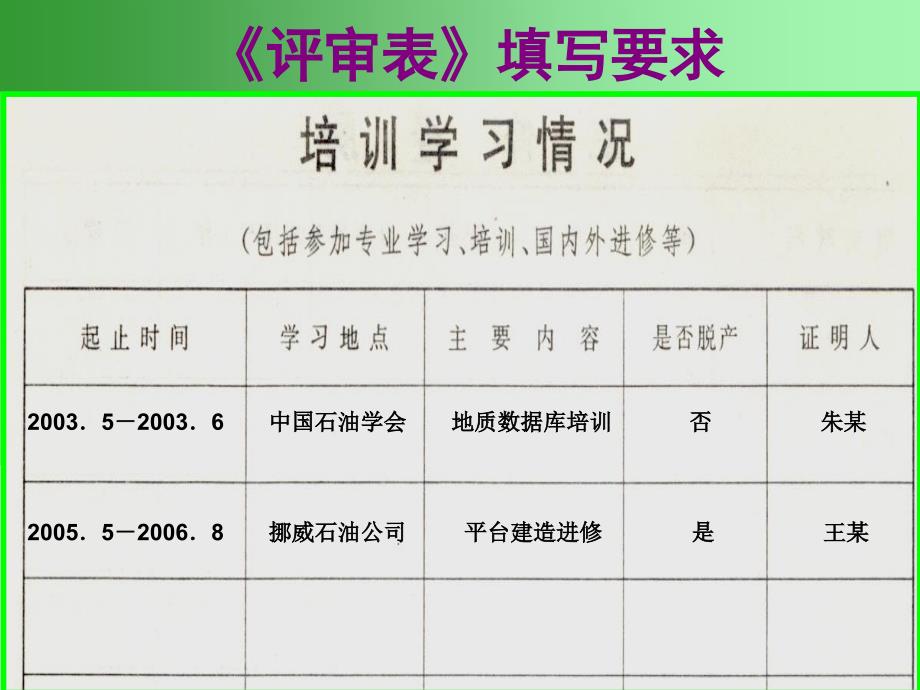 《专业技术资格评定表》填写指南-中级职称适用_第4页