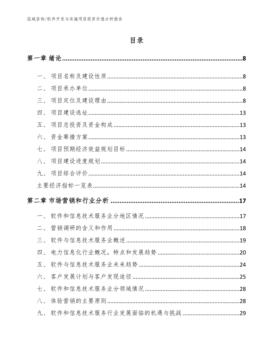 软件开发与实施项目投资价值分析报告_第2页