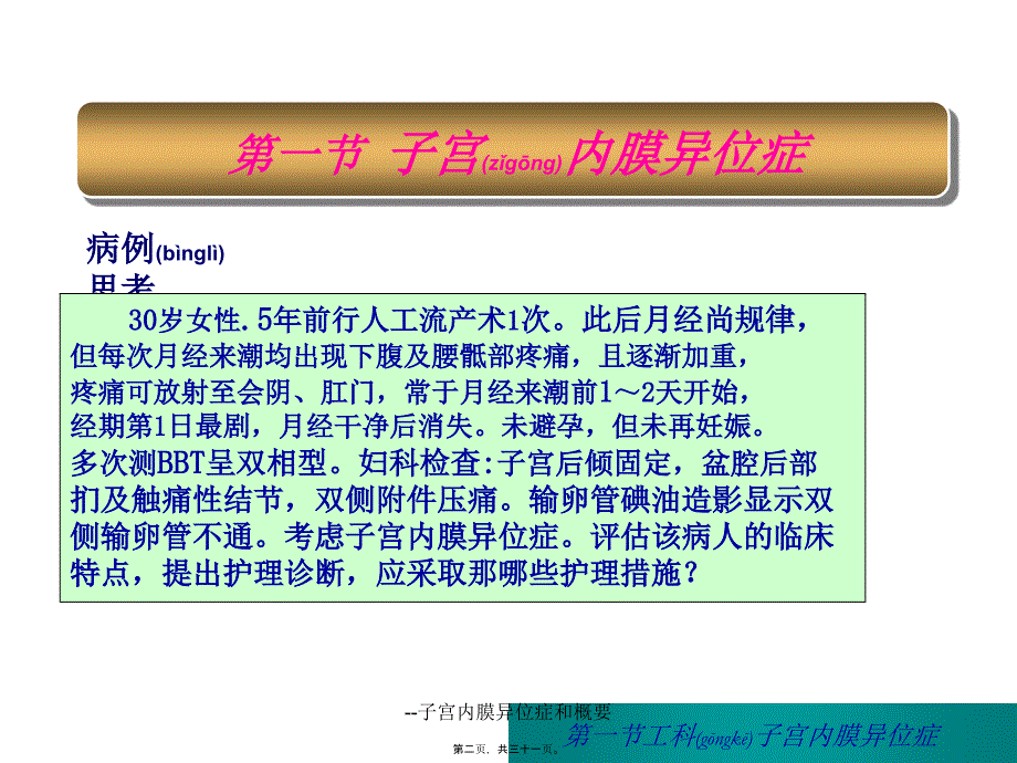 --子宫内膜异位症和概要课件_第2页