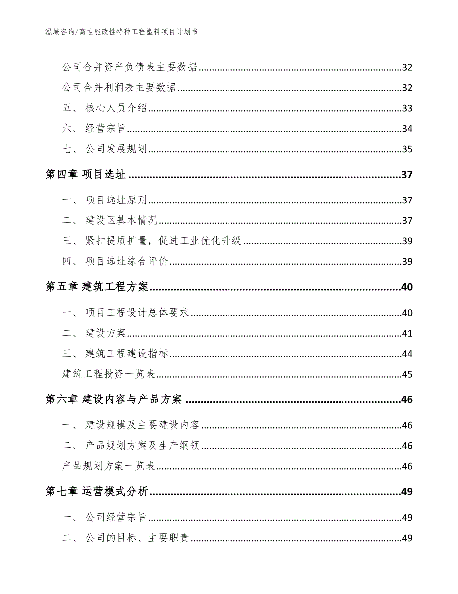 高性能改性特种工程塑料项目计划书_模板范本_第2页