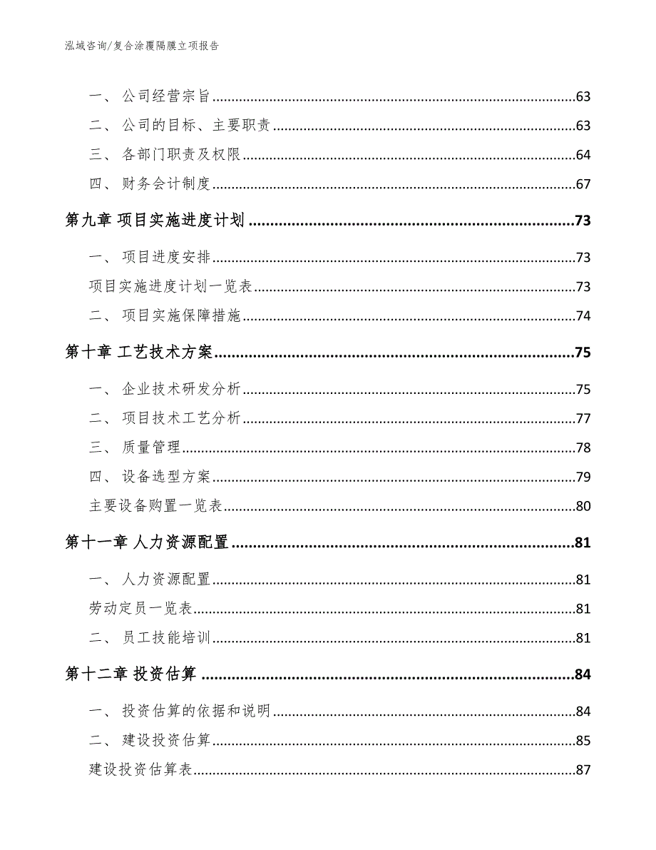 复合涂覆隔膜立项报告（模板参考）_第3页