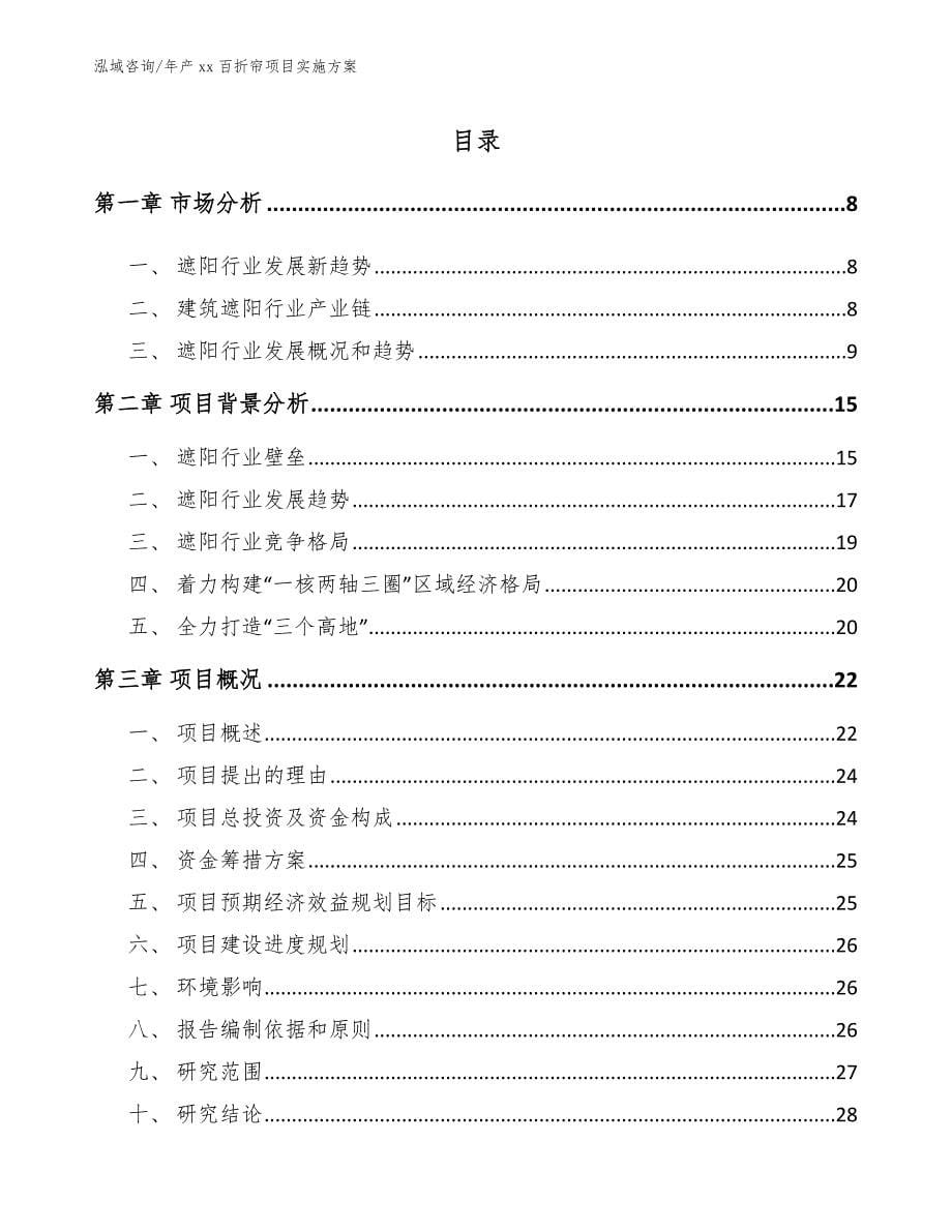 年产xx百折帘项目实施方案【范文参考】_第1页