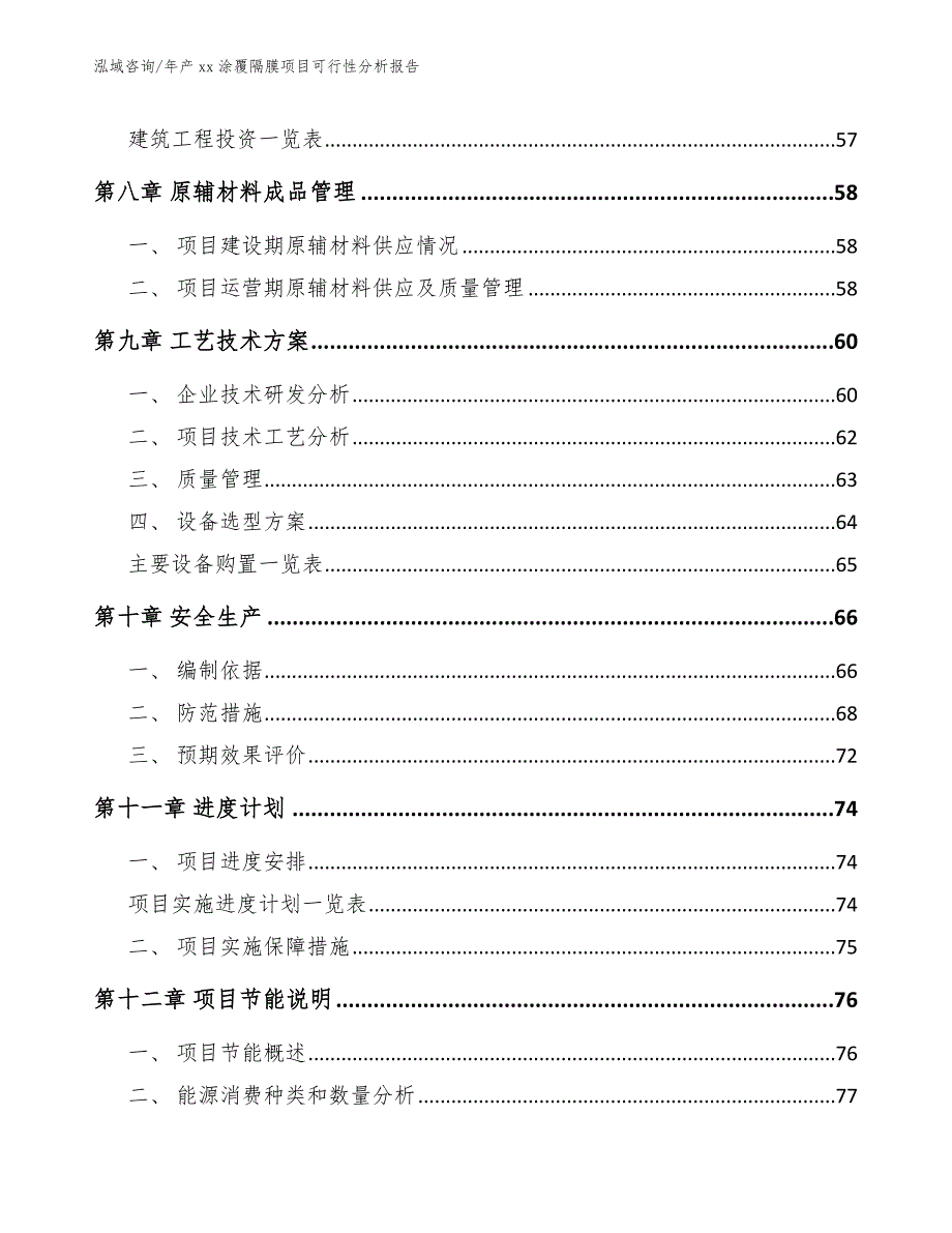 年产xx涂覆隔膜项目可行性分析报告【模板】_第4页