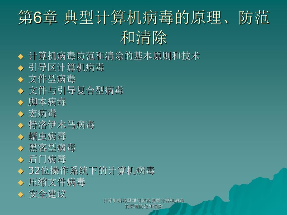 计算机病毒原理与防范典型计算机病毒的原理防范和清除课件_第2页