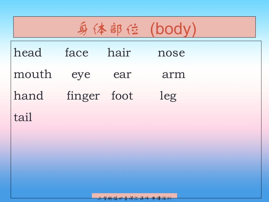 最新小学衔接必备词汇课件牛津深圳版牛津深圳级上册英语课件_第3页