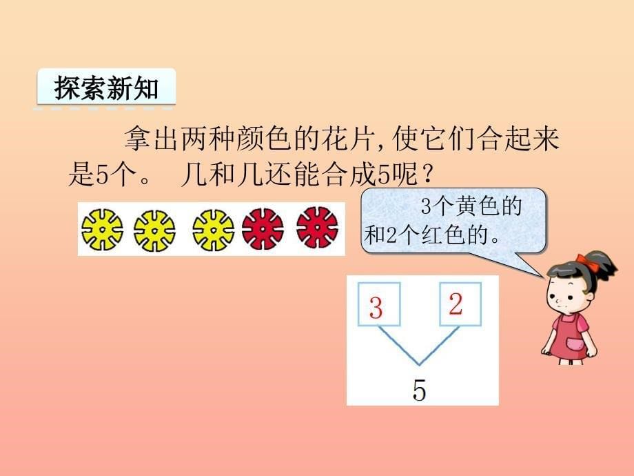 一年级数学上册 第4单元《合与分》4.1 2-6的合与分课件 冀教版.ppt_第5页