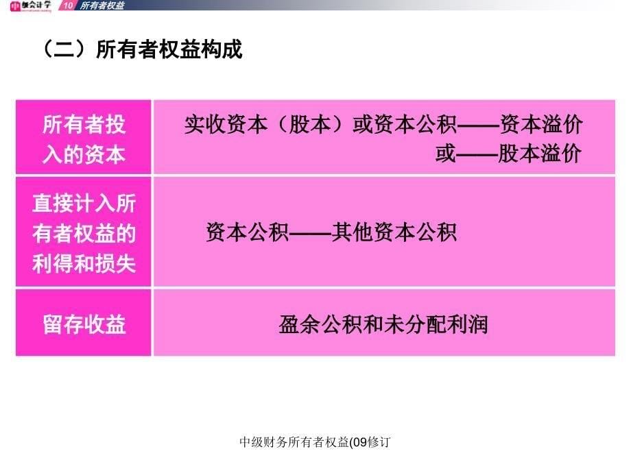 中级财务所有者权益09修订课件_第5页