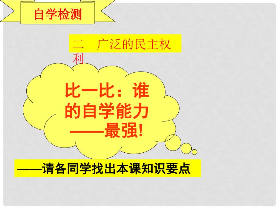 江苏省赣榆县九年级政治《广泛的民主权利》课件_第3页