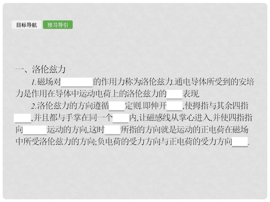 高中物理 第二章 磁场 2.4 磁场对运动电荷的作用课件 新人教版选修11_第3页