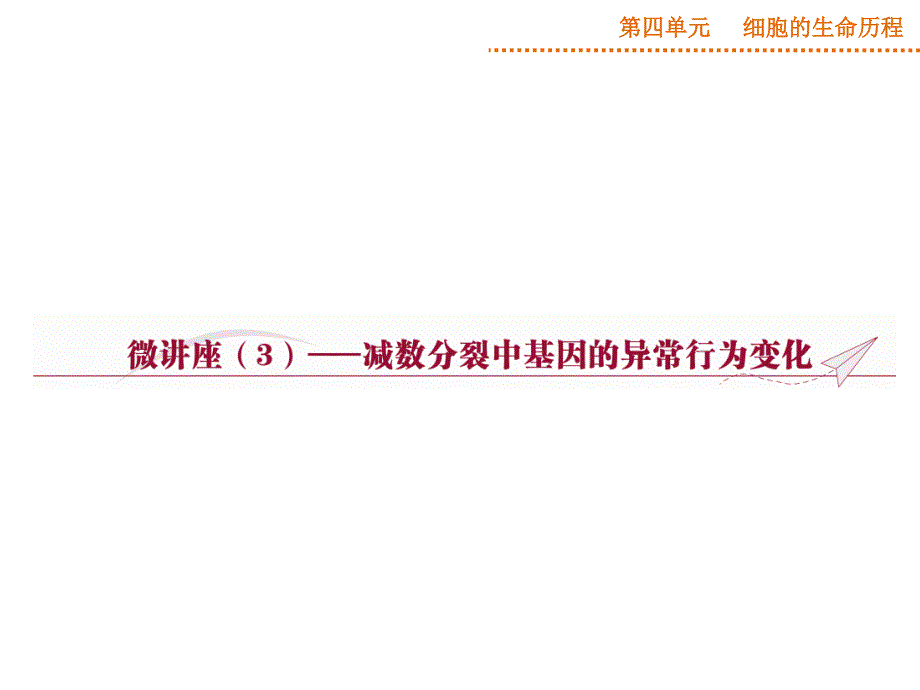 减数分裂中的异常行为_第1页